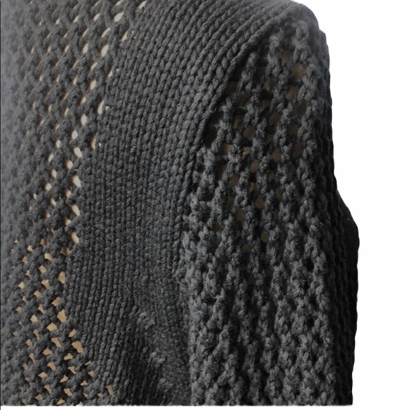 NWT Derek Lam 10 Crosby open knit lace up sweater SZ L Reg $395 - Picture 6 of 8